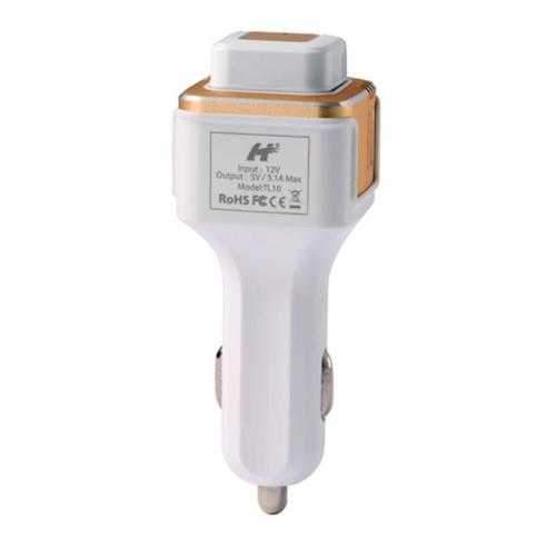 TL10 V4.0 Hands-free Earphone Car Dual USB Charger Bluetooth Headset with Oxygen Bar