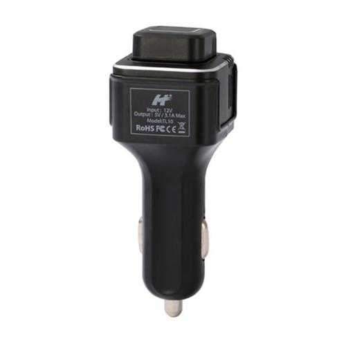 TL10 V4.0 Hands-free Earphone Car Dual USB Charger Bluetooth Headset with Oxygen Bar