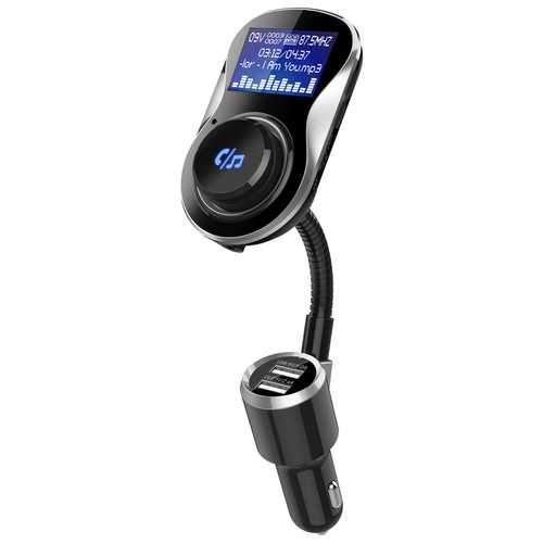 BC26 Bluetooth Car Kit Handsfree Wireless FM Transmitter Modulator Car Charger