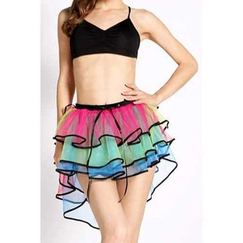 Sexy Elastic Waist Layered Asymmetrical Women's Skirt - One Size(fit Size Xs To M)