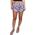 Fashionable Colorful Floral Print Globule Shorts For Women - M