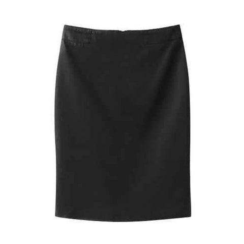 Trendy High-Waisted Zipper-Fly PU Leather Women's Black Skirt - Black L