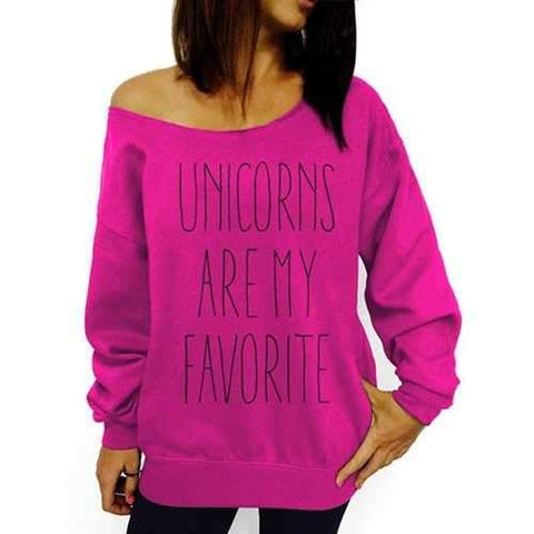 Sexy Skew Neck Letter Printed Pullover Sweatshirt For Women - Rose M