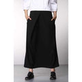 OL Style Black Long Skirt - Black S