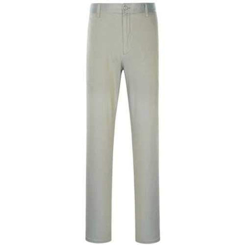 Zipper Fly Slimming Simple Straight Leg Pants - Gray 37