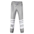 Pocket Drawstring Graphic Jogger Pants - Gray 34