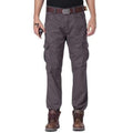Slim Fit Zipper Fly Cargo Pants with Pockets - Gray 30
