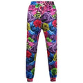 Rose 3D Print Jogger Pants - Xl