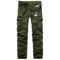 Zipper Fly Multi Pockets Slimming Cargo Pants - Army Green 30