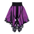 High Waist Butterfly Shape Skirt - Purple L