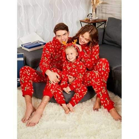 Rudolph Christmas Matching Family Pajama - Red Dad M