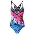 Strappy Butterfly One Piece Swimsuit - S