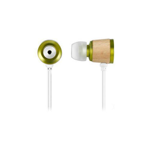 Wooden Chamber Headphones- Green