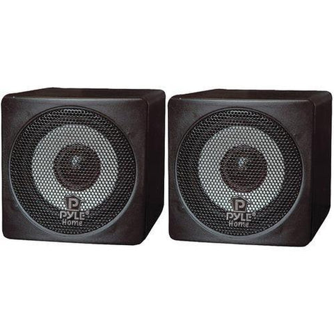 Pyle Home 3&amp;quot; 100-watt Mini-cube Bookshelf Speakers (black) (pack of 1 Ea)