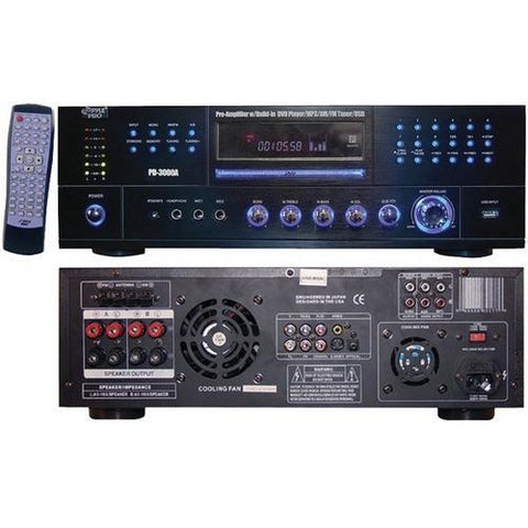 Pyle Home 3&#44;000-watt Am And Fm Receiver With Built-in Dvd (pack of 1 Ea)
