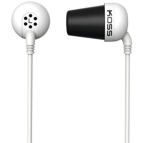 Koss Plug In-ear Earbuds (white) (pack of 1 Ea)