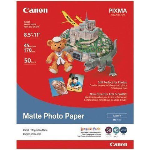 Canon Matte Photo Paper (8.5&amp;quot;l X 11&amp;quot;w; 50 Pk) (pack of 1 Ea)
