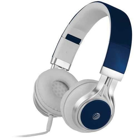 At&amp;amp;t Stereo Over-ear Headphones With Microphone (blue) (pack of 1 Ea)