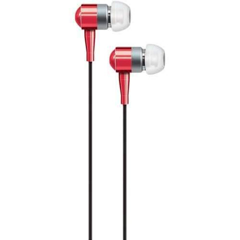 At&amp;amp;t Peb02 In-ear Aluminum Stereo Earbuds (red) (pack of 1 Ea)