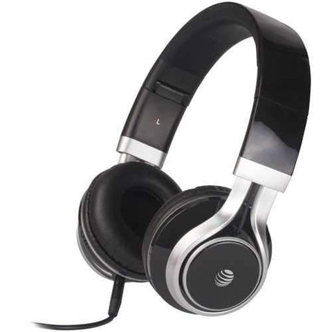 At&amp;amp;t Stereo Over-ear Headphones With Microphone (black) (pack of 1 Ea)