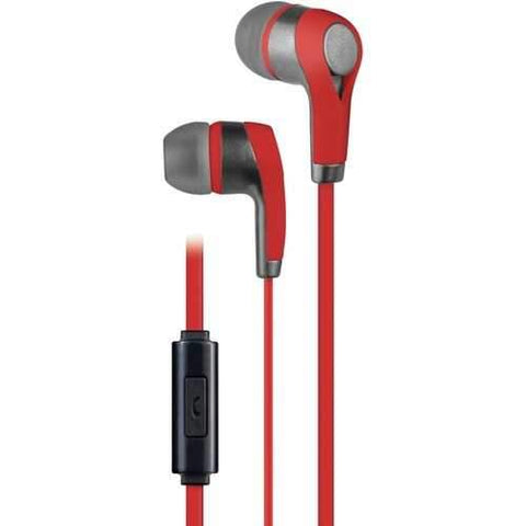 At&amp;amp;t Pe10 In-ear Stereo Earbuds With Microphone (red) (pack of 1 Ea)