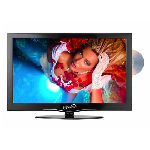 Supersonic SC-1312 13.3&rdquo; Widescreen LED HDTV with Built-in DVD Player