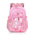 Children Backpack Canvas School Bag Flower Print Rucksack Boy Girl Tour Bags