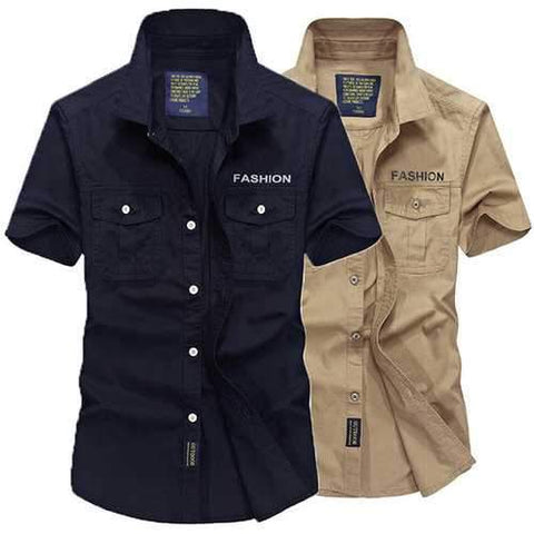 Breathable Chest Pockets Shirts