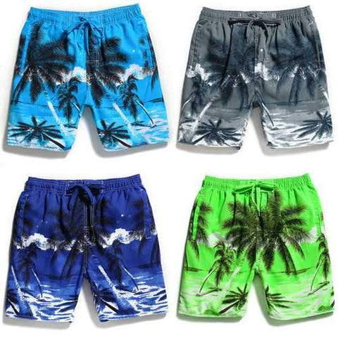 Plus Size Printed Board Shorts