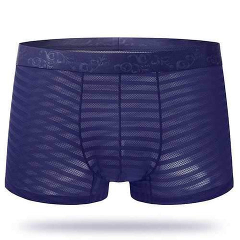 Ice Silk Mesh Breathable Seamless Boxers