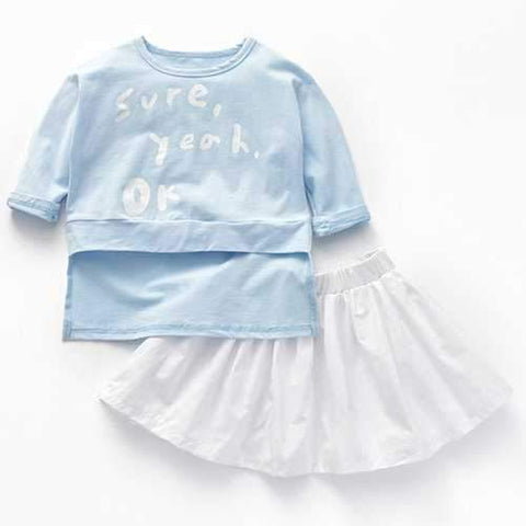 Girls Clothing Sets T-shirt + Skirt