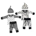 3pcs Stripped Baby Boys Clothing Set