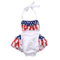 Cute Flag Pattern Baby Girls Rompers