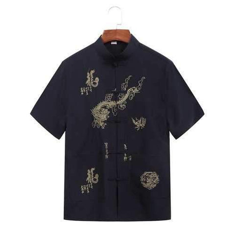 Men Tang Style Shirt