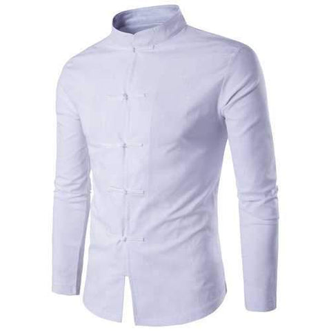Men Linen Vintage Shirt