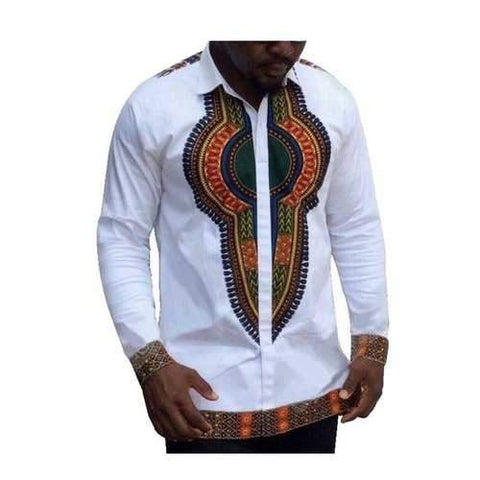 Men Retro Printing Shirt