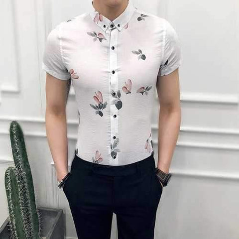 Printing Slim Fit Designer Shirt