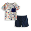 2pcs Super Hero Baby Short Set