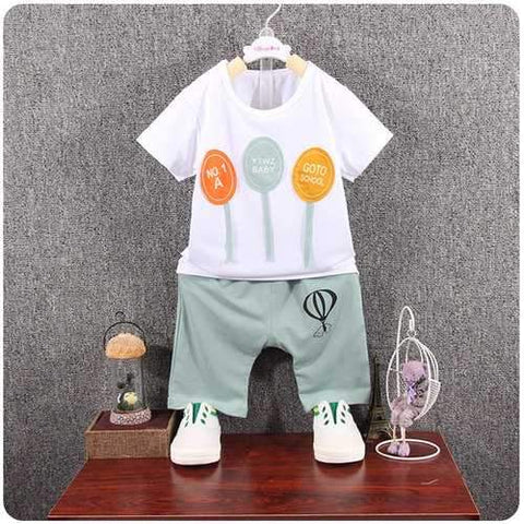 Balloon Toddler Boys Summer Short Set