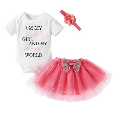 2pcs Comfy Baby Girls Clothing Sets