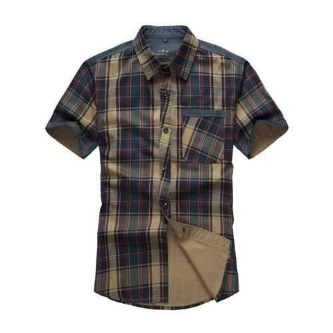 Men Checked Summer Shirt