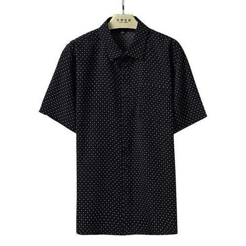 Dots Printing Silk Liked Shirts