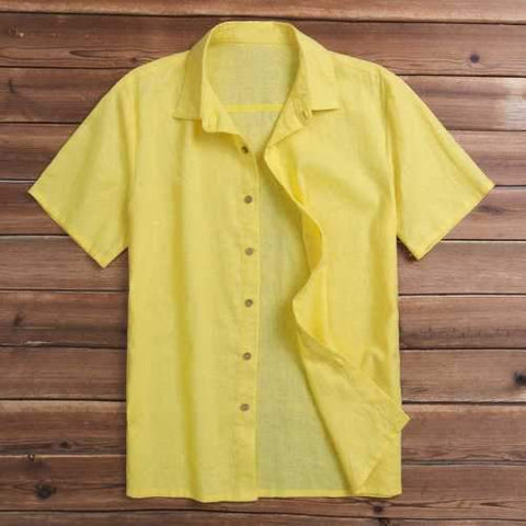M-4XL Cotton Linen Shirts