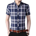 Casual Business Slim Checked Shirts