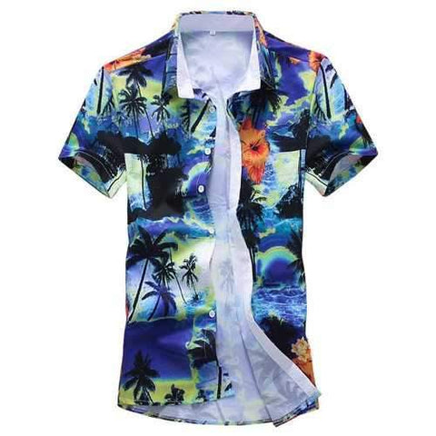 Beach Printing Hawaiian Shirts