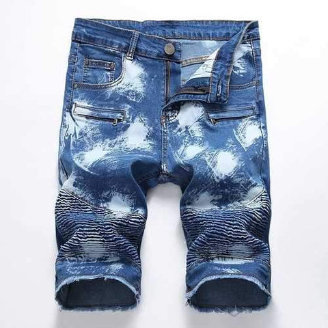 Casual Fold Short Jeans