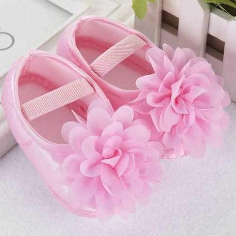 Flower Baby Girls Soft Shoes For 0-24M