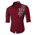 Printing Slim Designer Dress Shirts