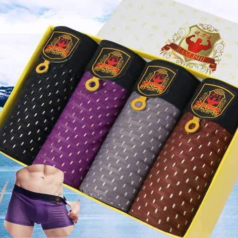 4 Pieces Mesh Breathable Boxers