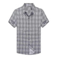 Casual Black Plaid 100% Cotton Slim Fit Shirts